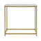 SoBuy FSB29-G - Console Tafel - Gouden Metalen Frame - 80x75x30 cm
