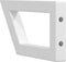 vidaXL - Wandbeugels - voor - wasbak - 2 - st - trapezium - staal - wit