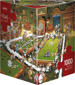 Heye Billiard - Legpuzzel 1000 Stukjes - Komische biljartwedstrijd