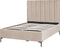 SEZANNE - Bed met opbergruimte - Taupe - 140 x 200 cm - Fluweel