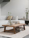 DTP Home Coffee table Monastery rectangular,35x130x70 cm, 4 cm top with envelope, recycled teakwood