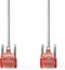 Nedis CAT6-kabel - RJ45 Male - RJ45 Male - U/UTP - 0.50 m - Rond - PVC - Grijs - Envelop