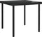 vidaXL - Tuintafel - 80x80x72 - cm - glas - en - staal - zwart