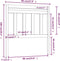 vidaXL - Hoofdbord - 96x4x100 - cm - massief - grenenhout