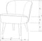 WOOOD Sara Fauteuil Teddy - Off White - 71x59x70