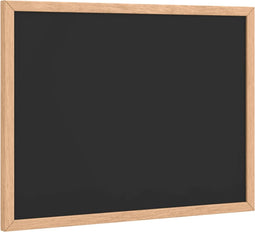 vidaXL - Krijtbord - met - massief - grenenhouten - frame - 40x30 - cm - zwart