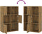 vidaXL - Opbergkast - 60x29,5x90 - cm - gerookt - eikenkleurig