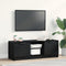 vidaXL - TV-kast - Zwart - Eiken - 102x35x36,5 - cm - Bewerkt - Hout
