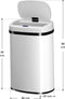 Automatische Prullenbak - Sensorprullenbak - 50 Liter - Wit - Rechthoek