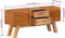 vidaXL - Bankje - turnbok - 107 - cm - echt - geitenleer - massief - mangohout - bruin
