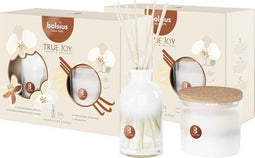 Bolsius True Joy - Geschenkset Geurstokjes & Geurkaars - Vanilla Delight (2 stuks)