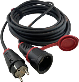 HAWA R7031 Stroom Verlengkabel 16 A Zwart 20.00 m H07RN-F 3G 1,5 mm²