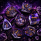 HOT Games - Dobbelset Galaxy Paars - 7-delige polyhedral dice set