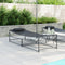 vidaXL - Ligbed - - - Antraciet - - - 200x74x73 - cm - - - Staal - & - Textilene