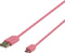 Nedis USB-Kabel - USB 2.0 - USB-A Male naar Micro-B Male - 1 m - Vernikkeld - Roze