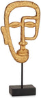 Decoratieve figuren Gezicht Gouden 19,5 x 38 x 10,5 cm (4 Stuks)