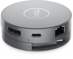 Dell DA310 - 7-in-1 USB-C multiport-adapter - 90W stroomdoorvoer - HDMI - VGA - DisplayPort - RJ45 - Grijs