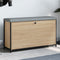 vidaXL - Schoenenbankje - met - klaplade - 102x32x56 - cm - sonoma - eikenkleurig