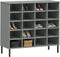 vidaXL - Schoenenrek - met - metalen - poten - OSLO - 95x35x86 - cm - grenenhout - wit
