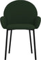 vidaXL - Eetkamerstoelen - 2 - st - fluweel - donkergroen
