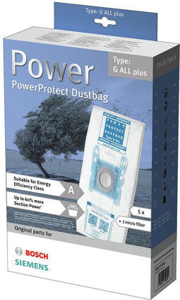 Bosch BBZ51FGALL - Stofzuigerzakken G ALL Plus - 50% langere levensduur - 5 stuks