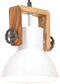 vidaXL Hanglamp industrieel rond 25 W E27 19 cm wit