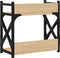 vidaXL - Printerstandaard - 2-laags - 40x20x40 - cm - bewerkt - hout - sonoma - eiken
