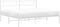 vidaXL - Bedframe - met - hoofdbord - metaal - wit - 160x200 - cm