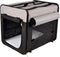 Flamingo Smart Top Plus - Transportkooi Honden - Ventilatiegaas - Zwart/grijs 109cm