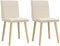 vidaXL - Eetkamerstoelen - 2 - st - linnen