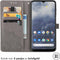 iMoshion Hoesje Geschikt voor Nokia G60 Hoesje Met Pasjeshouder - iMoshion Mandala Bookcase - Grijs
