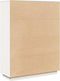 vidaXL - Hoge - kast - 89x34x116,5 - cm - massief - grenenhout - wit
