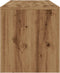 vidaXL - Tv-meubel - met - LED - 120x36,5x40 - cm - bewerkt - hout - artisanaal - eiken