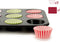 Bakplaat voor Muffins Multicolour Ovenschaal (7 x 7 x 3 cm) (35 x 3 x 26,5 cm) (12 Stuks)