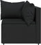 vidaXL - Tuinhoekbanken - met - kussens - 2 - st - poly - rattan - zwart