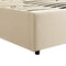 Savona Gestoffeerd Bed - 200 x 120 cm - Bedlade - Beige