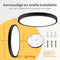 Goliving Plafondlamp - Led - Extra Dun - 2400 Lumen - Ø 23cm - Zwart