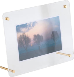 J-Line fotolijst - fotokader - kunststof - transparant - large - 2 stuks