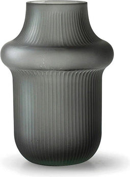 Vaas 'philou' mat grijs h15 d11,5 cm