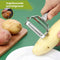 HI NATURE™ Dunschiller & Spiraalsnijder - 2-in-1 Julienne & Groente Schiller - Groenteschiller - Fruitsnijder - Schillers - Snijders,
