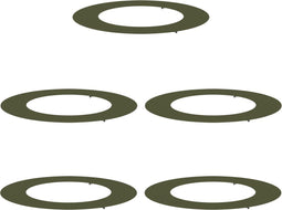 vidaXL - Plantenring - voor - Bomen - 5 - Stuks - Olijfgroen - Ø50/80 - cm - Staal