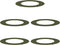 vidaXL - Plantenring - voor - Bomen - 5 - Stuks - Olijfgroen - Ø50/80 - cm - Staal
