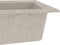 vidaXL Gootsteen met overloopgat graniet beige VDXL_147055