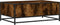 vidaXL - Salontafel - 90x57x35 - cm - bewerkt - hout - en - metaal - gerookt - eiken