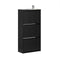 SoBuy FSR165-H-SCH - Schoenenkast - 3 Flappen - Zwart