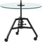 Riviera Maison Bricklane Coffee Table Dia 70 Black - Glas, IJzer - Zwart - 70.0x70.0x40.0 cm