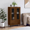 vidaXL - Hoge - kast - 69,5x31x115 - cm - bewerkt - hout - bruin - eikenkleur