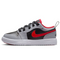 Jordan - 1 Low Alt - Pre-School Sneakers - Klittenbandsluiting - Zwart / Fire Red / Cement Grey / Wit - Maat 33