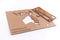 MiMi Innovations® Luxe Houten Wereldkaart - Muurdecoratie - True Puzzel - 100x60 cm/39.4x23.6 inch - Bruin