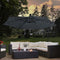 Juskys Brazil - Zweefparasol - 3,0 m - Incl. LED - donkergrijs